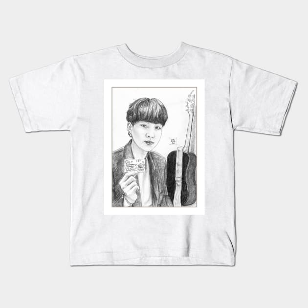 Yoongi photocard Selca Kids T-Shirt by emopod